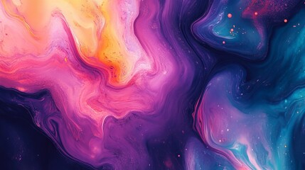 Poster - Beautiful abstract artistic colorful pattern background with vibrant geometric shapes and fluid brush strokes, perfect for digital art projects, creative designs, and modern graphic decor illustration