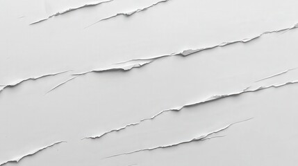 Poster - Subtle White Paper Texture with Torn Edges