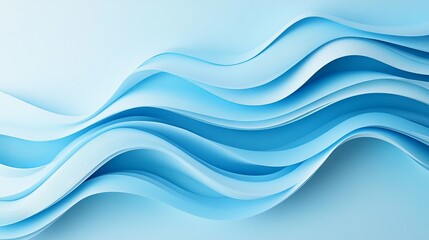 Poster - serene light blue abstract background with soft gradient texture, perfect for minimalist designs, we