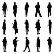 © simpleshapesample - Vector collection set of individual people silhouettes.