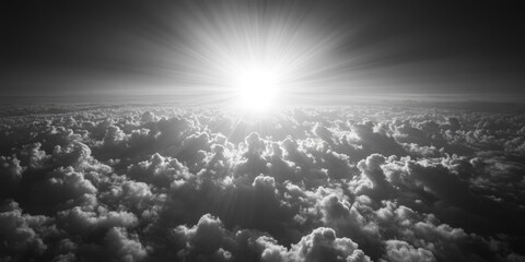 Wall Mural - Sun Above Clouds