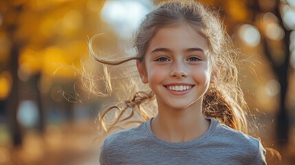 girl in city running doing sport young girl spending free time exercising enjoying after school outdoor activity