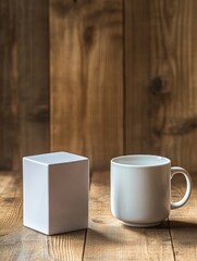 Wall Mural - White Cup and Box