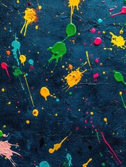 Wall Mural - Colorful Paint Splatter