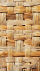 Poster - Close Up, Detail Full Frame of a Natural Rattan Weave Texture Background, Weaving, Handmade Products