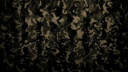 Canvas Print - camouflage protective dark background design for fabric