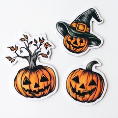 Canvas Print - Halloween flash tattoos cute Halloween tattoo flash