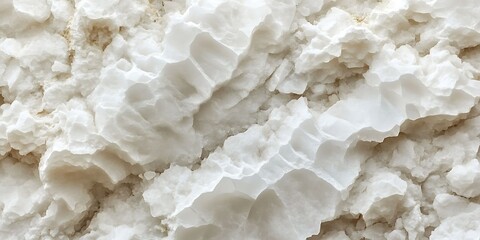 Close-up of textured white mineral formation.