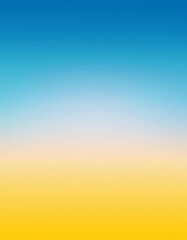 Wall Mural - A smooth gradient transitioning from blue to yellow, evoking a serene sky or horizon.