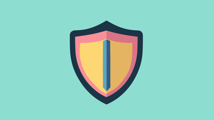 Poster - Colorful Security Shield Vector Icon for Website Protection, Cyber Security, and Safety Concept Artworks