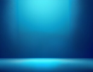 Wall Mural - blue empty room studio gradient used for background and display your product