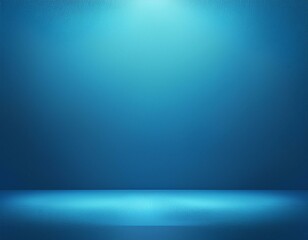Wall Mural - blue empty room studio gradient used for background and display your product