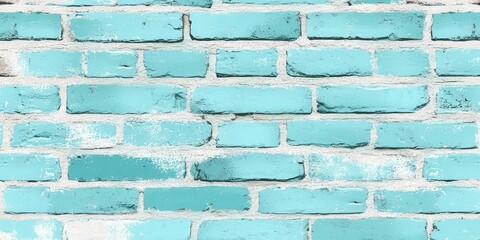 Poster - Blue Brick Wall Texture