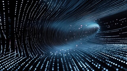 Poster - Illuminated lines symbolizing large scale data transfer