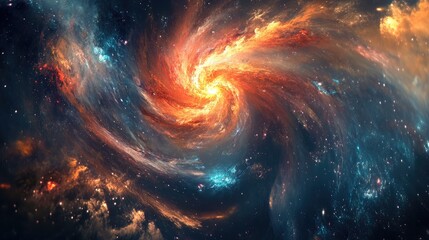 Aufkleber - A captivatingZhan of swirling colors in the universe