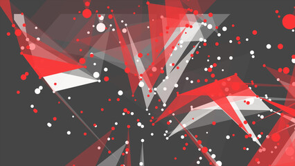 Aufkleber - Stylish red plexus background for presentation, printing, business cards, banner. 3d rendering