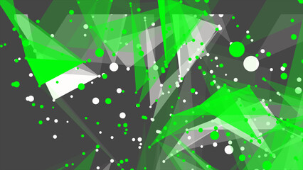 Aufkleber - Light Green, white plexus vector background with triangles. Triangle shapes with colorful gradient in abstract style. Start design for insperarion. 3d rendering