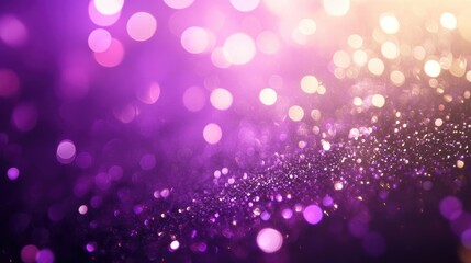 Aufkleber - Purple blurred background featuring a sparkling bokeh effect ideal for festive and celebratory themes