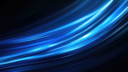 Aufkleber - Dynamic blue light and stripes in motion against a deep blue backdrop