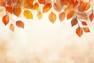 A textured Autumn leaf background with space for copy.