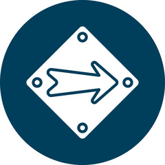 Poster - Right Arrow Icon Design