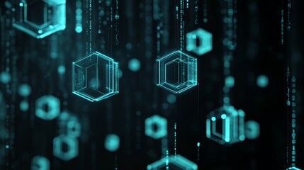 Poster - an futuristic hexagonal surface concept. a sci-fi background with hexagonal patterns.