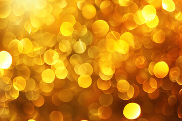 Bokeh Background in bright Gold Holiday Tones, New Year Background and design template