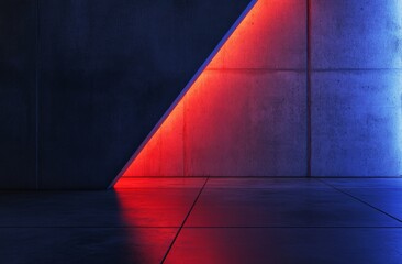 Poster - Futuristic sci-fi background, sci-fi interior background.