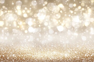 Wall Mural - Isolated golden confetti falling across a transparent background. Festive tinsel in a gold color falling in the air.