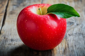 A Fresh Red Apple