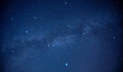 Wall Mural - panorama night blue sky and star background.with grain and select white balance.