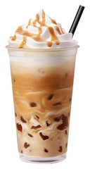 Wall Mural - PNG A cup of iced coffee dessert drink cream.