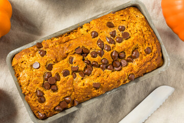 Sticker - Homemade Chocolate Chip Pumpkin Bread Loaf