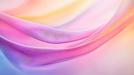 Poster - Dreamy Fluid Abstract Background - Colorful Gradient Hues with Soft Curves and Blurred Edges for Modern Artistic Expression