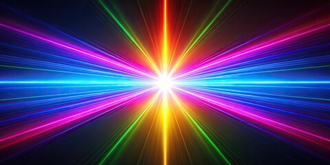 Asymmetrical laser light effect overlay colors background