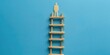 © Ruby Stock - Leadership skills development concept depicted with a ladder representing the growth of a leader