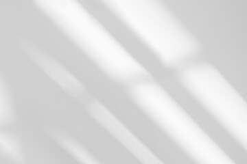 Poster - Gray shadow and light blur abstract background on white wall  from window. Dark stripe grey shadows indoor in room  background, monochrome, shadow overlay effect for backdrop and mockup design