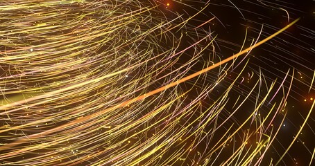 Poster - Light and stripes, glow abstract effect, paint splash,