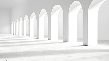 Poster - Elegant Symmetry of Curved Lines and Soft Reflections - Minimalist Design with Balanced Arcs and Seamless Integration for Contemporary Art and Interior Decor