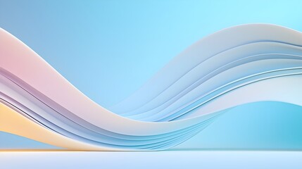 Poster - Elegant Symmetry of Curves in Minimalist Design - Delicate Transitions and Soft Reflections Create a Harmonious Flow in Stunning 169 Aspect Ratio