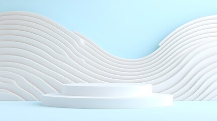 Poster - Harmonious Fluidity Elegant Curves and Gradient Transitions in Artistic Balance - Refined Simplicity and Natural Flow for Modern Design