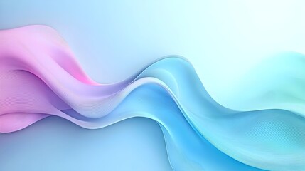 Poster - Elegant Minimalist Flow with Balanced Curves - Artistic Geometry and Smooth Gradients in Organic Transitions for Contemporary Design Aesthetics