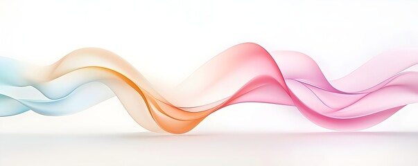 Poster - Elegant Minimalism in Organic Forms - Refined Geometry and Soft Gradients Create a Harmonious Flow of Artistic Curves and Balanced Transitions
