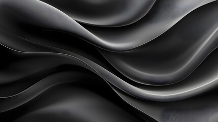 Poster - Elegant Fluid Design - Sophisticated Curves and Soft Transitions in Balanced Shapes Creating Movement and Harmony in a Seamless 169 Format