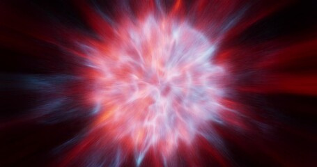 Poster - pulsating star loop: star pulsating with energy, emitting bursts of plasma. perfect for science-them