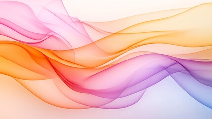 Poster - Harmonious Flowing Curves - Elegant Gradient Background with Subtle Contrasts and Rhythmic Unity for Modern Wallpaper Designs