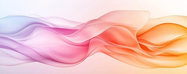 Poster - Elegant Flowing Gradients - Serene Background Wallpaper with Soft Tones and Harmonious Geometry for Calming and Balanced Aesthetics in Modern Design