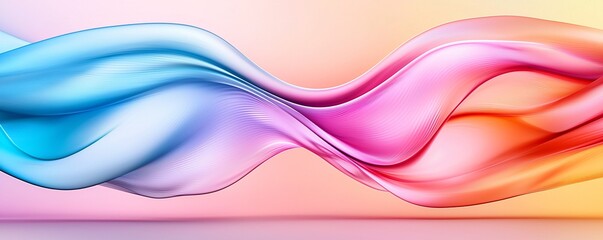 Poster - Harmonious Flowing Background Wallpaper - Calm Textures and Muted Gradients in Elegant Composition for Tranquil Spaces and Modern Design