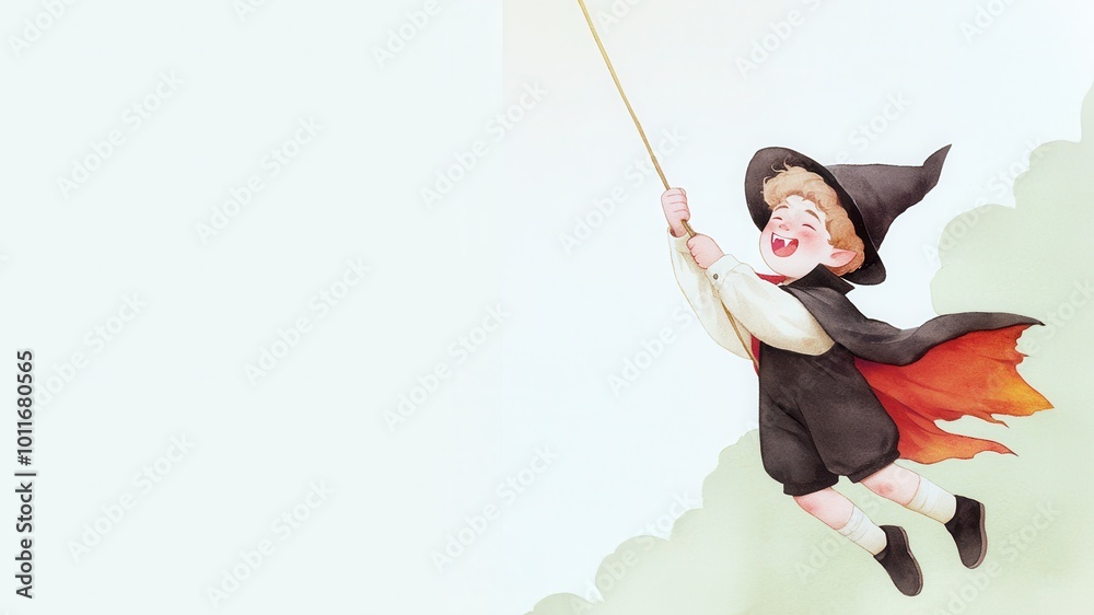 Vampire Rope Vampire child in black and red vampire uniform, swinging on a gothic ...