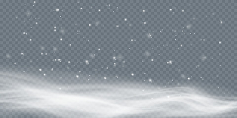 Poster - Cold winter wind texture. Holiday vector blizzard. Christmas effect of a cold blizzard. Vector PNG